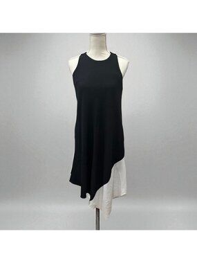 RACHEL RACHEL ROY Black White Asymmetrical Hem Dress Size Small